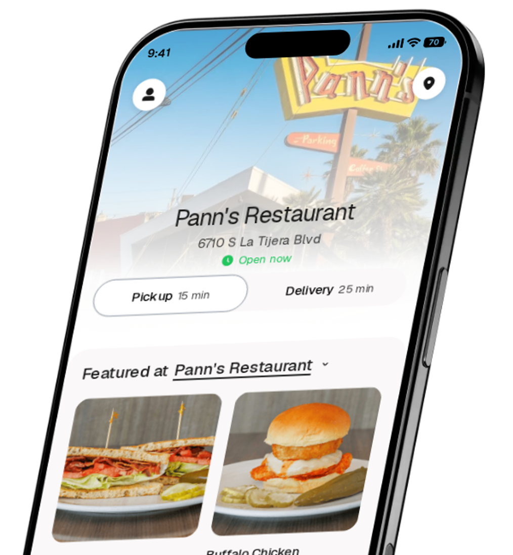 Pann's Restaurant app preview